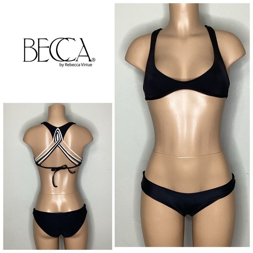 New. Becca black bikini. Small. Retails $129